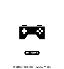 Gamepad Symbol Vektorgrafik Logo Vorlage für viele Zwecke. Einzeln auf weißem Hintergrund.