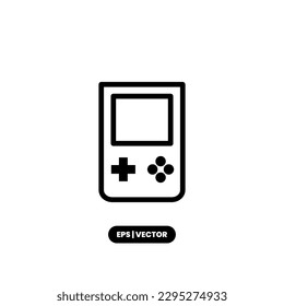 Plantilla del logotipo de la ilustración del vector del icono Gamepad para muchos fines. Aislado sobre fondo blanco.