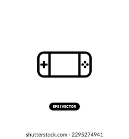 Gamepad icon vector illustration logo template for many purpose. Isolated on white background.