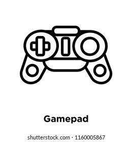 Gamepad icon vector isolated on white background, Gamepad transparent sign , line or linear sign, element design in outline style