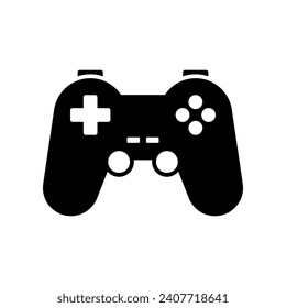 Gamepad icon vector isolated on white background.