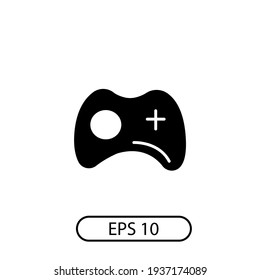 Gamepad-Icon-Vektorgrafik. Logo Vektor-Einfachheit