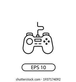 Gamepad-Icon-Vektorgrafik. Logo Vektor-Einfachheit