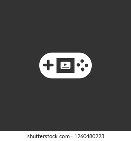 gamepad icon vector. gamepad sign on black background. gamepad icon for web and app