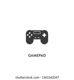 gamepad icon vector. gamepad sign on white background. gamepad icon for web and app