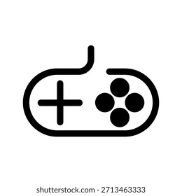 Ilustración de diseño de símbolos de Vector de iconos de gamepad