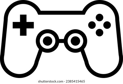 Gamepad icon vector, Video game control