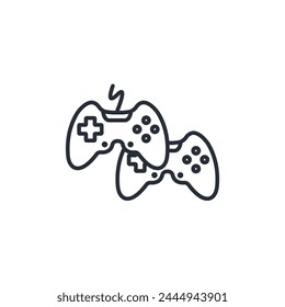 Icono de Gamepad. Vector.Icono de trazo editable.signo de estilo lineal para usar Diseño web,logo.Ilustración de símbolo.