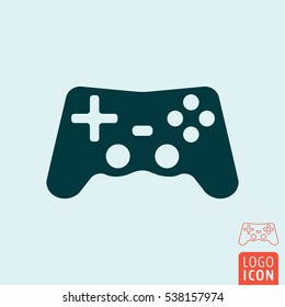 Gamepad icon. Video game controller symbol. Vector illustration