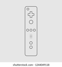 Gamepad icon Videogame controller Vector illustration Linear symbol