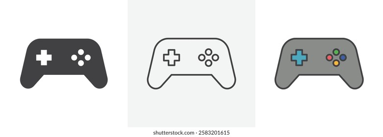 Gamepad icons pack for website designs