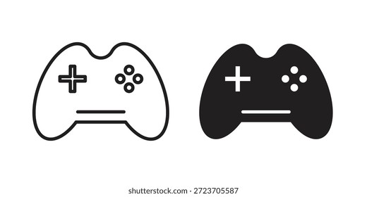 Gamepad Icons Vektorsammlung für Webdesigns. Flache Symbole