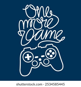 
Gamepad illustration with one more game written