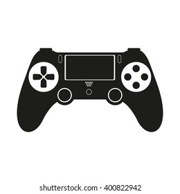 Gamepad isolated black icon.