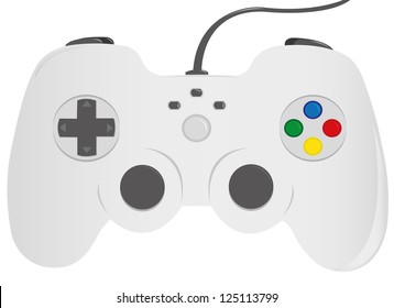 Gamepad isolated on white background,vector illustration.