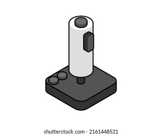 Gamepad isometric design icon. Vector web illustration. 3d colorful concept