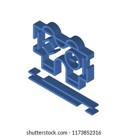Gamepad isometric left top view 3D icon