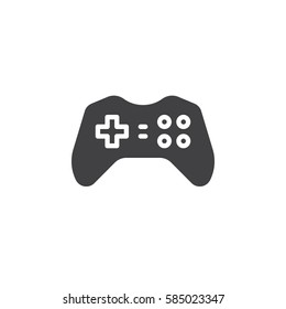 Gamepad, joypad icon vector, filled flat sign, solid pictogram isolated on white. Gaming Controller symbol, logo illustration