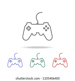 gamepad, joystick, controller icon. Elements of game life in multi colored icons. Premium quality graphic design icon. Simple icon for websites, web design, mobile app on white background