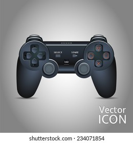 Gamepad Joystick. Joystick game console. Realistic image. Made in vector illustration