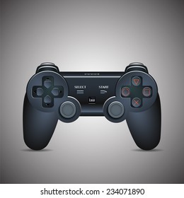 Gamepad Joystick. Joystick game console. Realistic image. Made in vector illustration