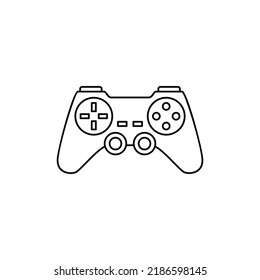 gamepad,  joystick icon in line style icon, isolated on white background