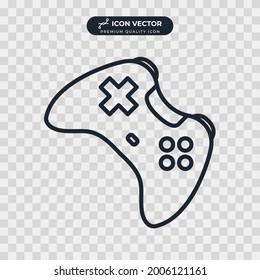 gamepad joystick icon symbol template for graphic and web design collection logo vector illustration