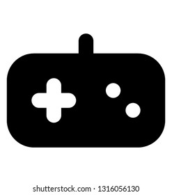 Gamepad, joystick solid vector icon 