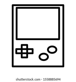 gamepad line icon on white background