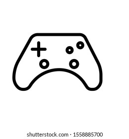 gamepad line icon on white background