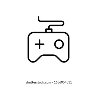 Gamepad line icon. Vector symbol in trendy flat style on white background. Web sing for design.