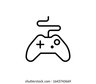 Gamepad line icon. Vector symbol in trendy flat style on white background. Web sing for design.