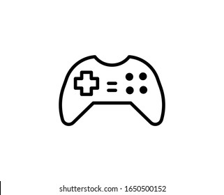 Gamepad line icon. Vector symbol in trendy flat style on white background. Web sing for design.