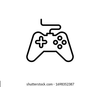 Gamepad line icon. Vector symbol in trendy flat style on white background. Web sing for design.