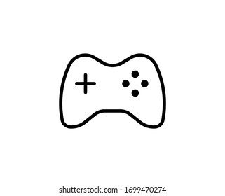 Gamepad line icon. Vector symbol in trendy flat style on white background. Web sing for design.