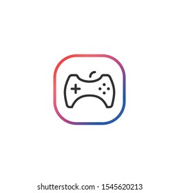 Gamepad  - Line Vector Icon