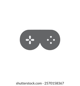 Gamepad logo, icon, vector illustration