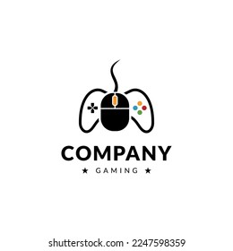 gamepad logo vector joystick game illustration videogame best company icon