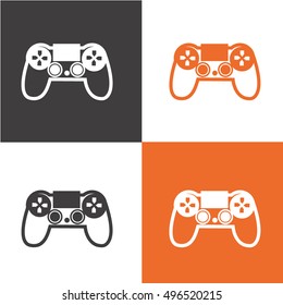 Gamepad logo. Gamepad vector logo. Joystick logo. a game icon