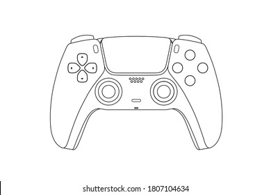 Gamepad logo.Gamepad for a new generation console in vector.