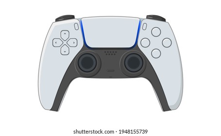 Сonsole gamepad new generation in vector. Isolated controller on white background. svg