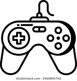Gamepad outline icon vector illustration