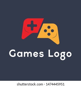 Gamepad Red and Orange Logo Design. Vector Template Wallpaper .
