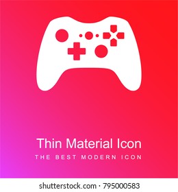 Gamepad red and pink gradient material white icon minimal design