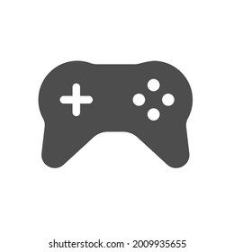 icono de vector de silueta gamepad aislado en fondo blanco. icono de joystick para web, aplicaciones móviles, diseño de ui y poligrafía de impresión