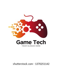 gamepad tech logo designs concept, joystick logo designs symbol