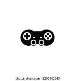 Gamepad, technology icon in black flat glyph, filled style isolated on white background