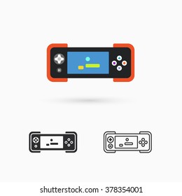 gamepad template icon. design element
