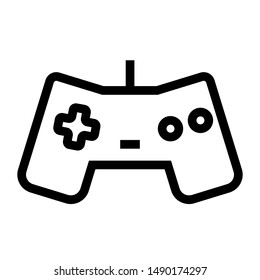 gamepad thin line vector icon