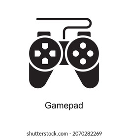 Gamepad Trendy icon isolated on white and blank background for your design